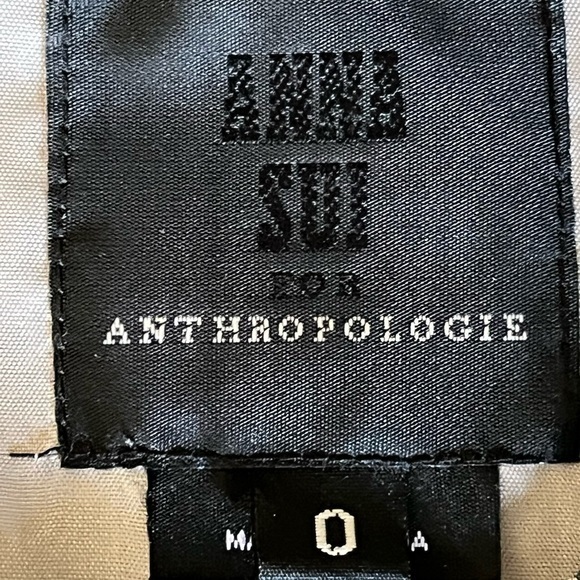 Anna Sui For Anthropologie Elfine‎ Stitch Floral Silk Shift Sheath Dress Sz 0 - Picture 5 of 15